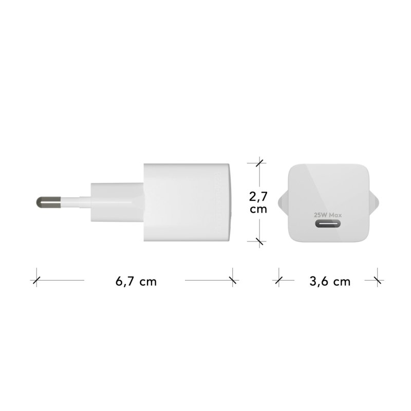 dbramante1928 re-charge - EU Wall Charger - USB-C 25W - W