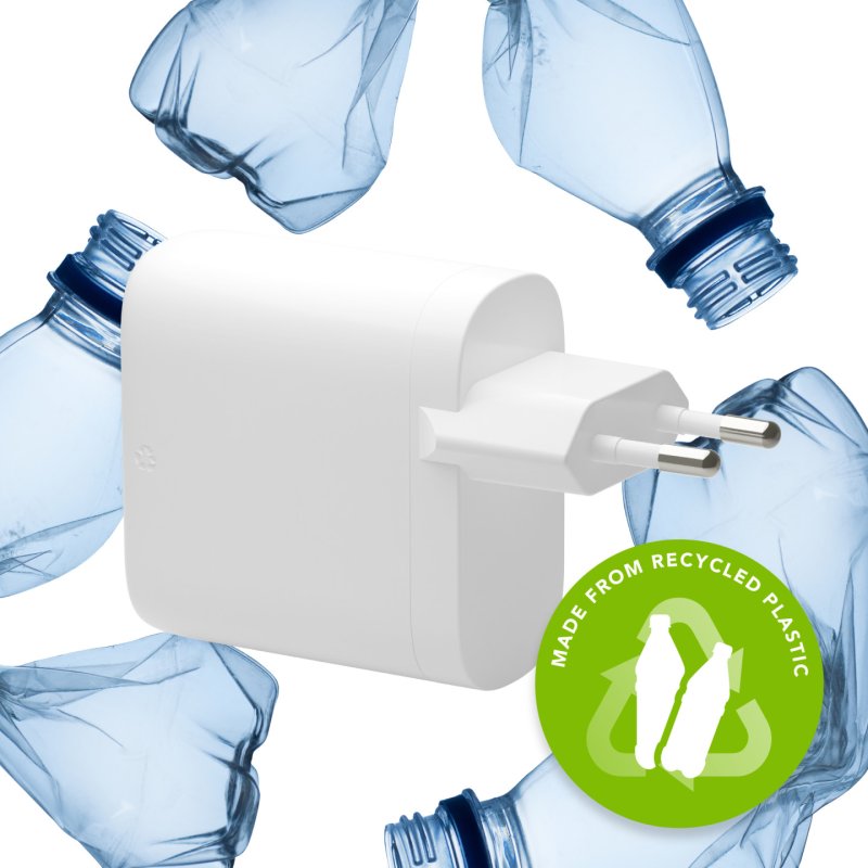 dbramante1928 re-charge - EU Wall Charger- USB-C 65W USB-A 18W-W