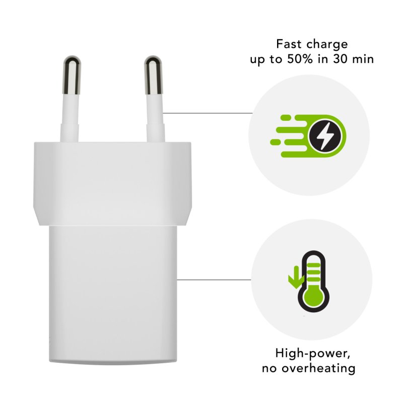 dbramante1928 re-charge - EU Wall Charger - USB-C 20W - W