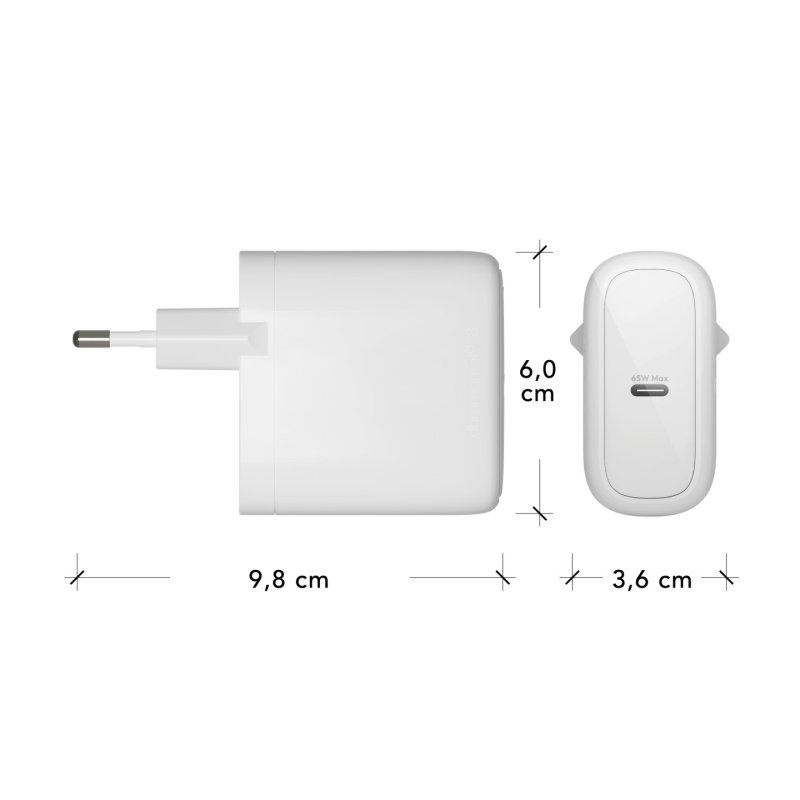 dbramante1928 re-charge - EU Wall Charger - USB-C 65W - W