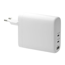 Dbramante1928 - Re-charge - Wall Charger GaN - USB-C 140W 100W 18W EU - White