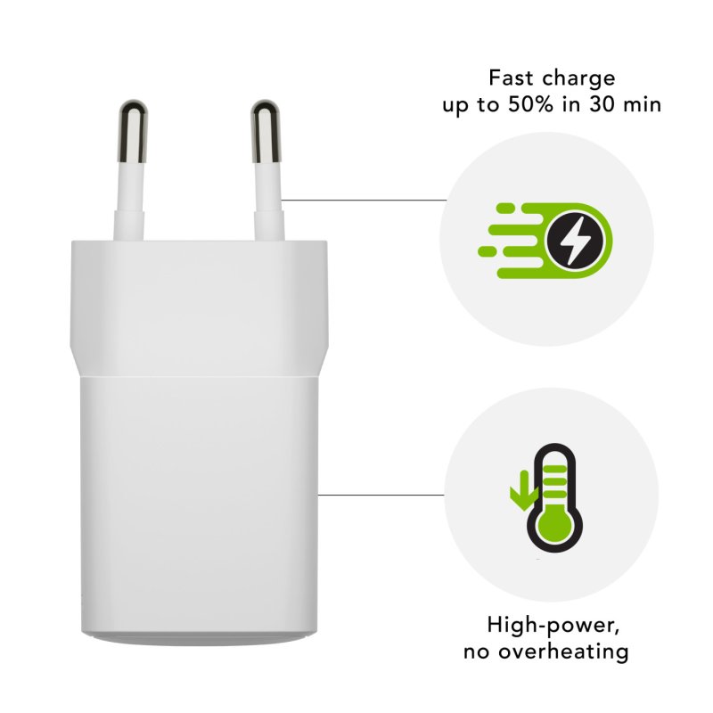 Dbramante1928 - Re-charge - EU Wall Charger - USB-C 30W - White