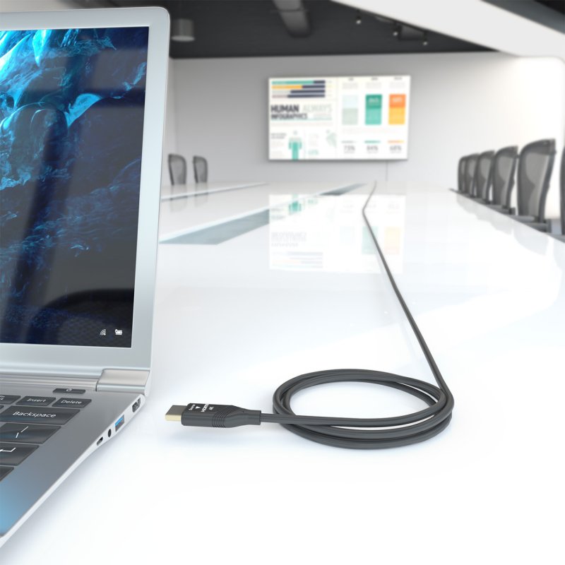 CABLE HDMI AISENS V2.0 OPTICO ACTIVO AOC 4K60HZ 18GBPS A/M-A/M 25M NEGRO