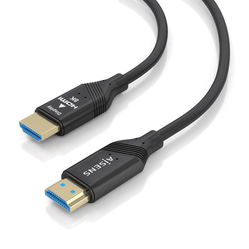 CABLE HDMI AISENS V2.1 OPTICO ACTIVO AOC 8K60HZ 48GBPS A/M-A/M 15M NEGRO