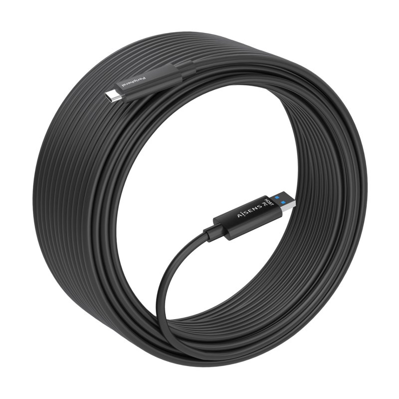 CABLE AISENS USB3.2 GEN2X1 10GBPS AOC DATOS USB-A/M-USB-C/M 25M