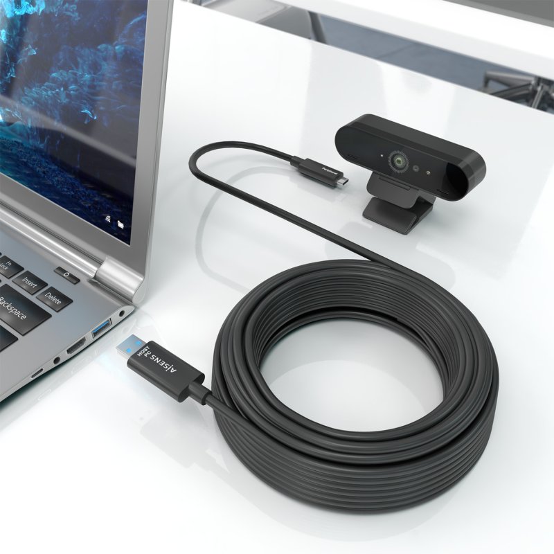 CABLE AISENS USB3.2 GEN2X1 10GBPS AOC DATOS USB-A/M-USB-C/M 40M