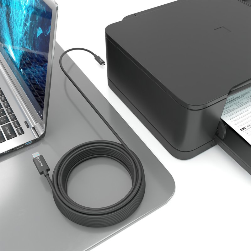 CABLE AISENS USB3.2 GEN2X1 10GBPS AOC DATOS USB-A/M-USB-C/M 40M