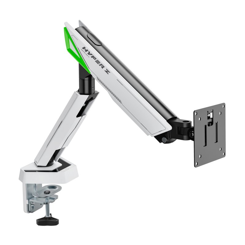 AISENS DT49TSR-343 support d'écran plat pour bureau 124,5 cm (49") Noir, Blanc