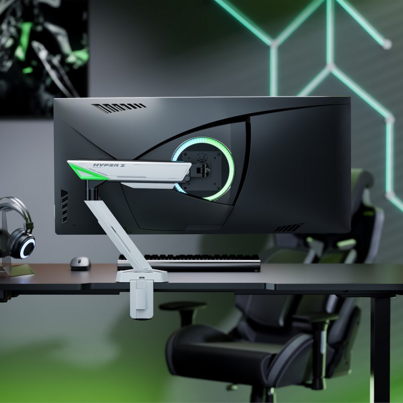 AISENS DT49TSR-343 monitor mount / stand 124.5 cm (49") Desk Black, White