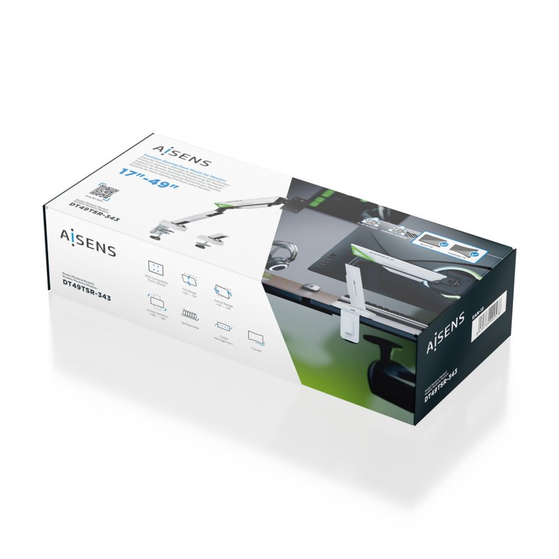 SOPORTE AISENS MESA GAMING CONTRAPESO MONITOR (3 PIV 1 BRAZO) 17-49