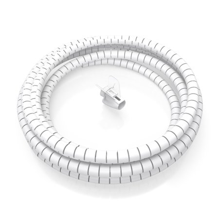 ORGANIZADOR CABLE AISENS EN ESPIRAL 25MM BLANCO 1.0M