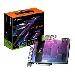 GIGABYTE AORUS GeForce RTX 5090 XTREME WATERFORCE WB 32G Graphics Card - 32GB GDDR7, 512bit, PCI-E 5.0, 2655MHz Core