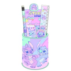STITCH & ANGEL - Set de Papeterie Pot à Crayon - 7pc.