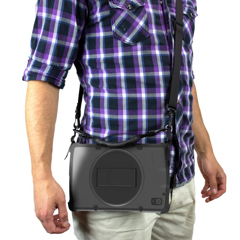 InfoCase FM-SNP-ET4X8-RHS tablet case 20.3 cm (8") Cover Black, Transparent