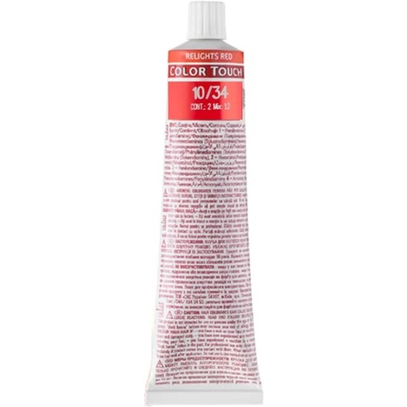Wella Color Touch Vibrant Reds 10/34 60ml - Ammonia-Free Semi-Permanent Color