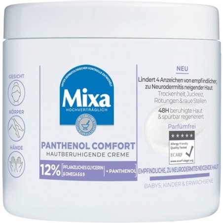 Mixa Panthenol Skin Soothing Cream with Panthenol 400ml Body Cream