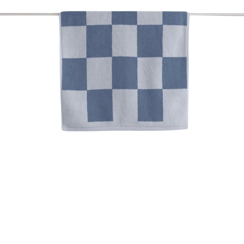 HAY - Check Bath Mat W50 x L90 (Steel Blue)