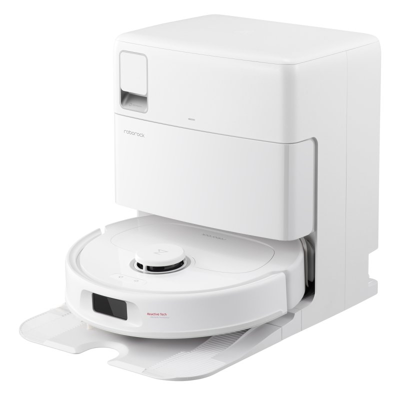 Roborock Qrevo Plus Weiß (Version mit Wasseranschluss) Saug-Wisch-Roboter mit Reinigungsstation