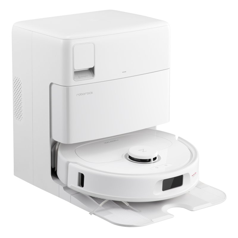 Roborock Qrevo Plus Weiß (Version mit Wasseranschluss) Saug-Wisch-Roboter mit Reinigungsstation