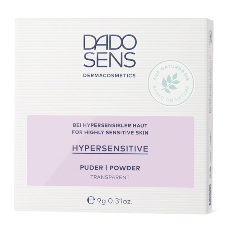 Dado Sens Hypersensitive Compact Powder Transparent 9g - for Hypersensitive Skin - Suitable for Neurodermatitis, Acne