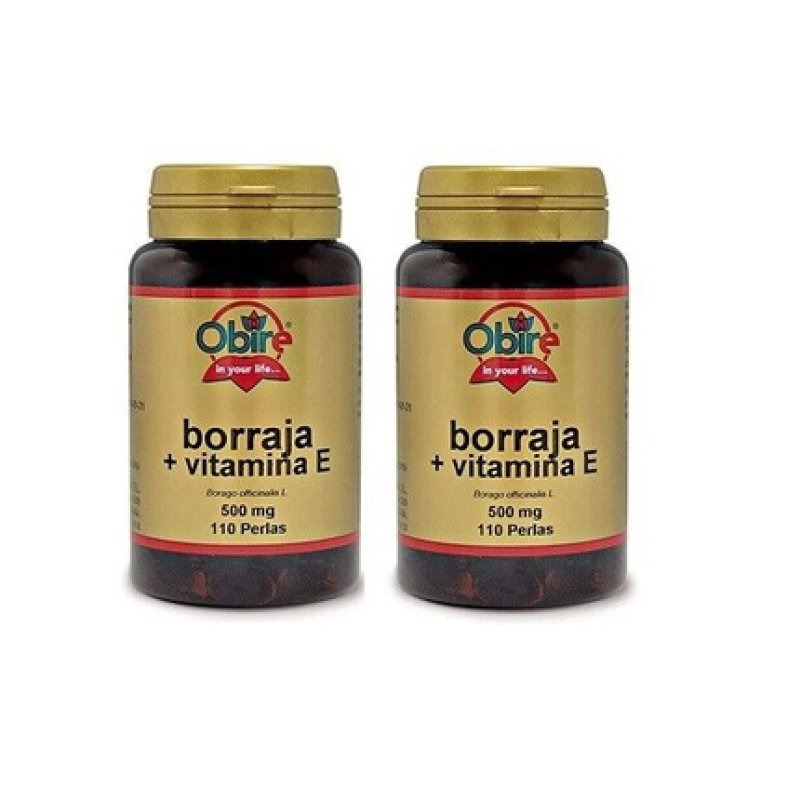 Obire Borage and Vitamin A 500mg - 2 Packs of 110 Pearls