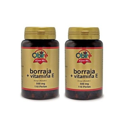 Obire Borage and Vitamin A 500mg - 2 Packs of 110 Pearls