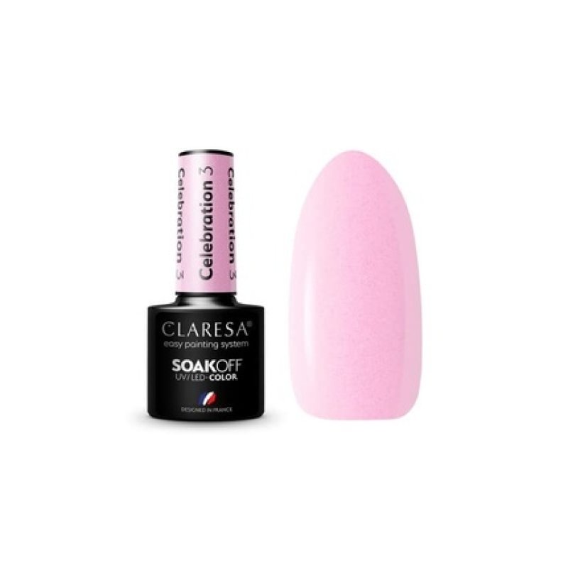 Celebration UV Nail Polish 5ml Claresa - Pack of 3