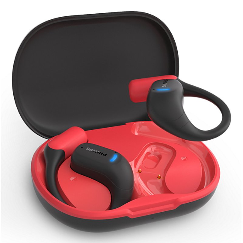 Philips 6000 series TAA6709BK/00 headphones/headset True Wireless Stereo (TWS) Ear-hook Sports Bluetooth Black, Red