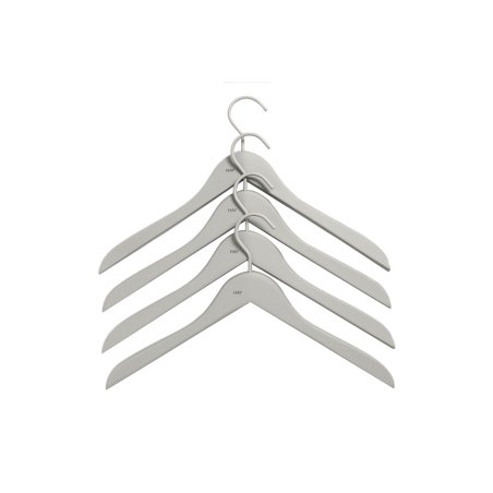 zzHAY - Soft Coat Hanger Slim Set of 4 - Grey (500079)