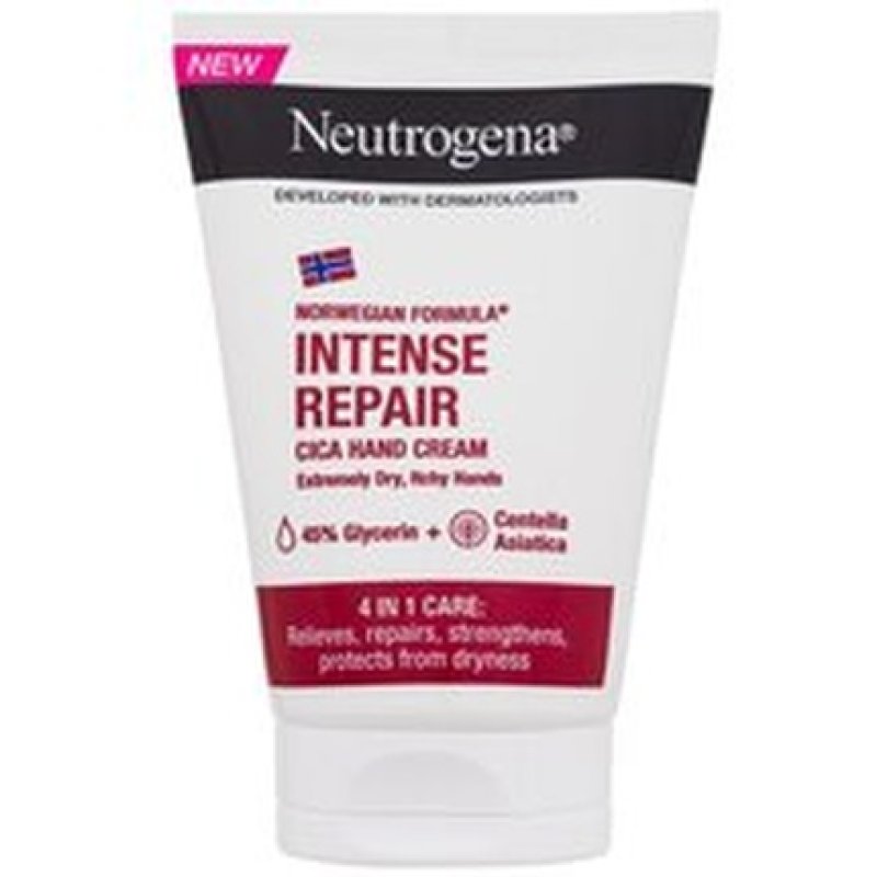Neutrogena Norwegian Formula Intense Repair Cica Hand Cream For Soothing Very Dry And Itchy Skin