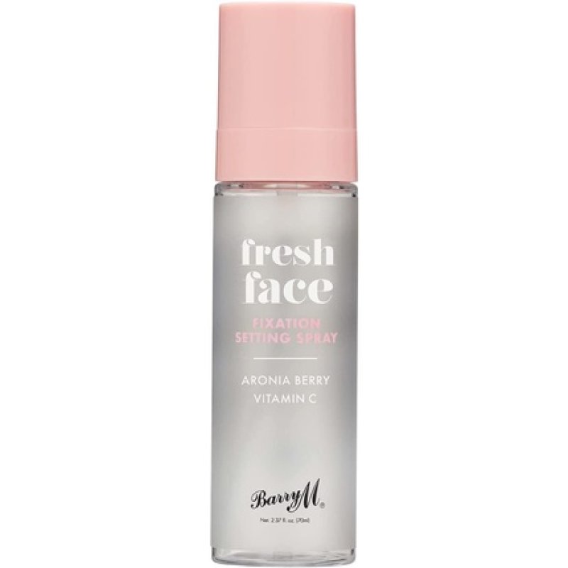 Barry M Fresh Face Fixation Makeup Setting Spray with Aronia Berry and Vitamin C Clear Fixation Finish
