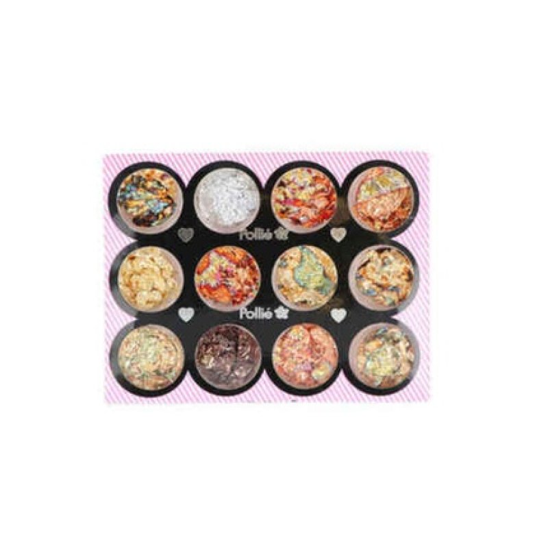 Glittering Eurostil Nail Art 12 Colors 12 x 1g