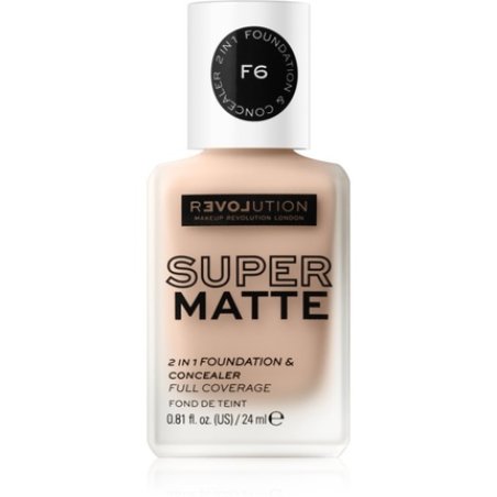 Revolution Relove Super Matte 2 in 1 Foundation Concealer 24ml