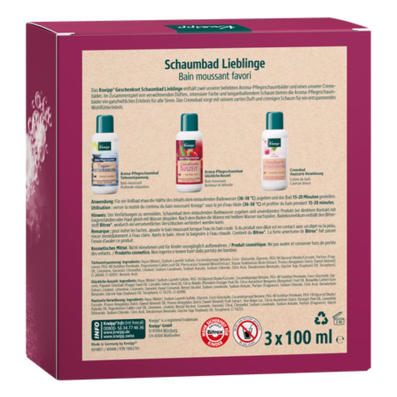 Kneipp 918851 bubble bath & milk 100 ml