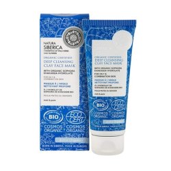 Natura Siberica Bio-Certified Deep Cleansing Clay Face Mask for Oily and Combination Skin 75ml
