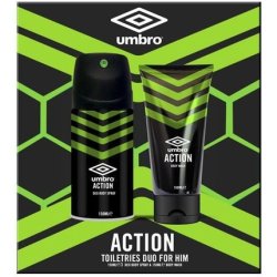 Umbro Action Body Spray and Body Wash 150ml