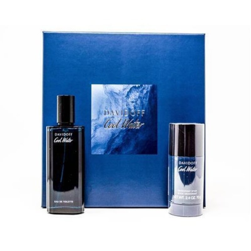 Davidoff Cool Water EDT Eau De Toilette 75ml and Deodorant Stick 75ml - Men's Fragrance