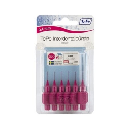 TePe Interdental Brushes Pink 0.4mm 6 Series