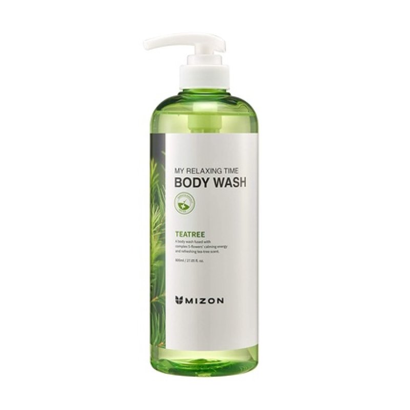 MIZON My Relaxing Time Tea Tree Body Wash 27oz - Nourish, Moisturize, and Soothe Skin
