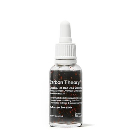 Overnight Detox Serum Charcoal, Tea Tree Oil & Vitamin E Breakout Control 30 ml