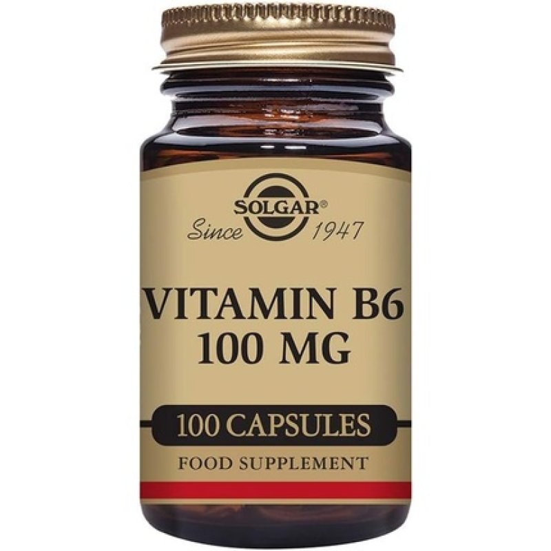 Solgar Vitamin B6 Vegetable Capsules 100mg 100 Count
