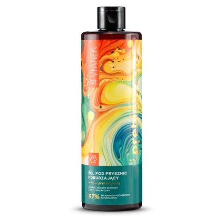 VIANEK Prebiotic Refreshing Shower Gel 300ml - Vegan, Gentle Cleansing, Invigorating, for All Skin Types