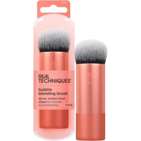 Real Techniques Bubble Blending Makeup Brush Multipurpose Face Brush for Liquid Cream and Powder Products Unique Bubble