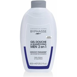 Byphasse Groovy Paradise 2-in-1 Shower Gel Shampoo for Men 600ml