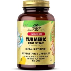 Solgar Turmeric Root Extract Vegetable Capsules - Antioxidant Benefits - Vegan and Gluten Free