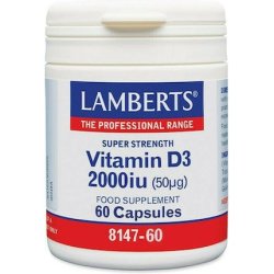 Lamberts Vitamin D3 2000 Iu 50 G 60 Capsules