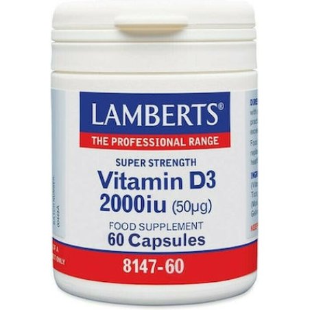 Lamberts Vitamin D3 2000 Iu 50 G 60 Capsules