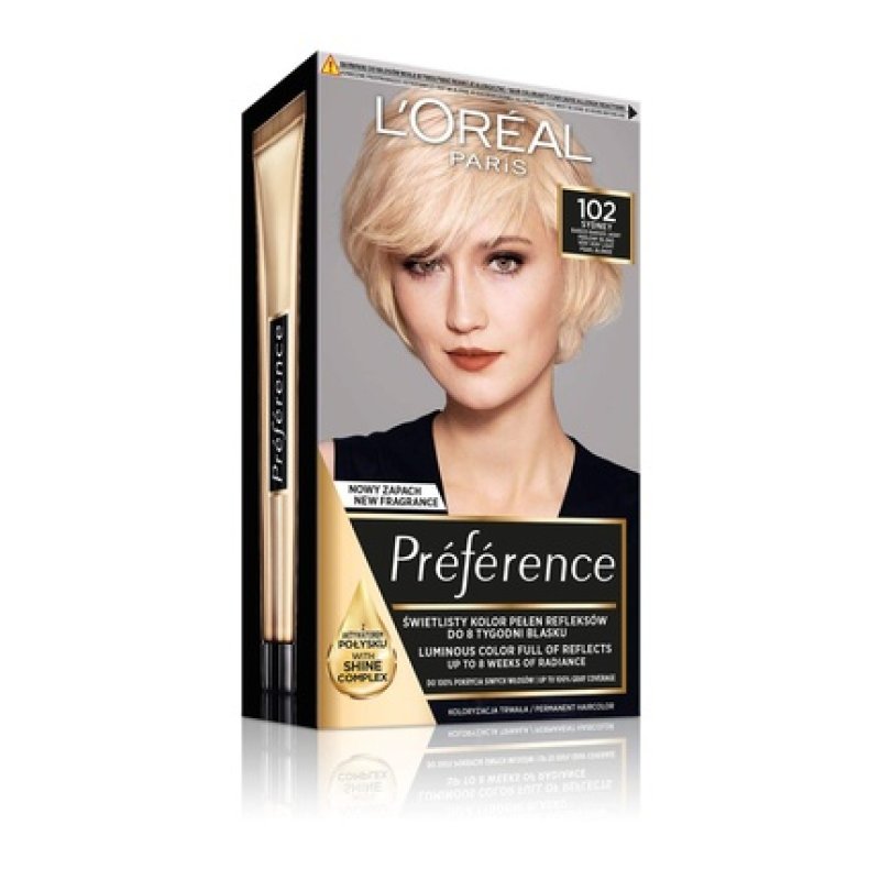 L'Oréal Paris Préférence 102 Sydney Hair Color Very Light Pearl Blonde