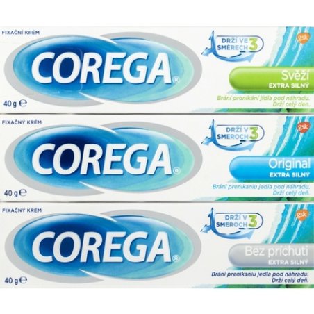 COREGA Extra Strong Prosthesis Fixative Cream Original Fresh 40g