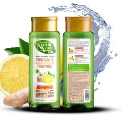 Naturvital Unisex Organic, Natural Eco Purifying Shampoo With Lemon & Ginger
